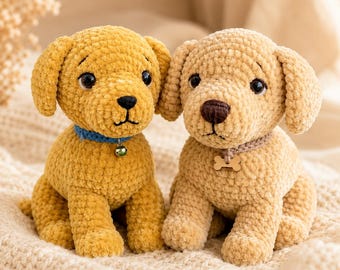 Golden Retriever Amigurumi Pattern, golden retriever crochet, Crochet Golden Retriever Pattern: Butter Amigurumi Puppy (PDF Pattern)