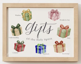 Seven Gifts of the Holy Spirit Poster for Kids | Catholic Homeschool ...