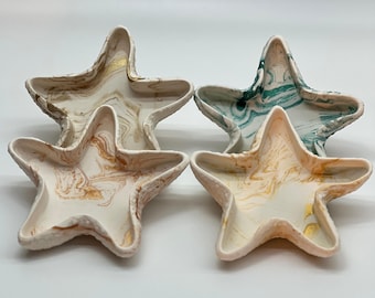 Starfish Jewellery Dish | Modern Decor | Jesmonite | Coastal | Wedding Favour | Gifts | Gold, Copper & Metallic