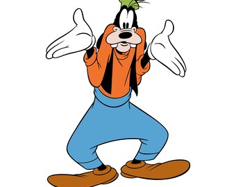Goofy SVG, Cartoon Characters PNG Clipart, eps, png, pdf, digital file