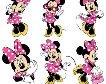 Mouse SVG PNG Set, Outline, Layered, Cricut Silhouette Cut File (Digital Download)