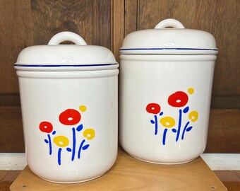 Zestaw ceramicznych pojemników Vintage Tulip by Riva Designs