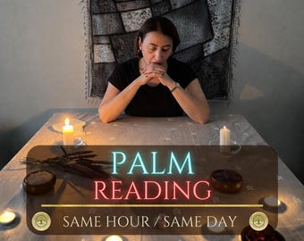 Same Hour Palm Psychic Reading, Detailed Palmistry, In Depth Hand Analysis, Accurate Insight