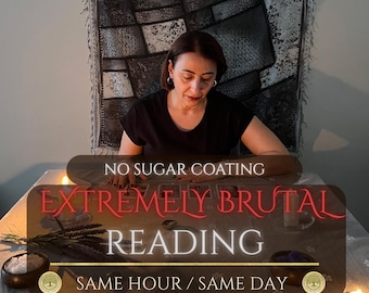 Same Hour Extra Detaillierte Brutal Tarot Legung, Keine Zuckerbeschichtung, Ehrliche Brutale Psychische Voraussage