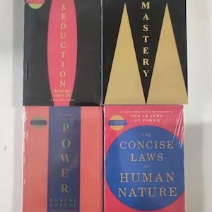 Robert Greene 4-Book Set: Power, Seduction, Mastery, Human Nature