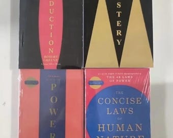 Robert Greene 4-Book Set: Power, Seduction, Mastery, Human Nature