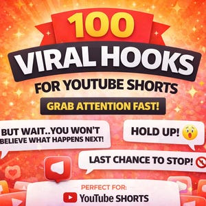 100 Viral Hooks für YouTube Shorts & TikTok Ersteller