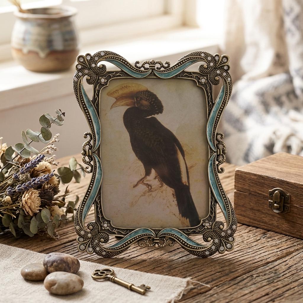 Enamel Rhinestone Vintage Picture Frames - Etsy