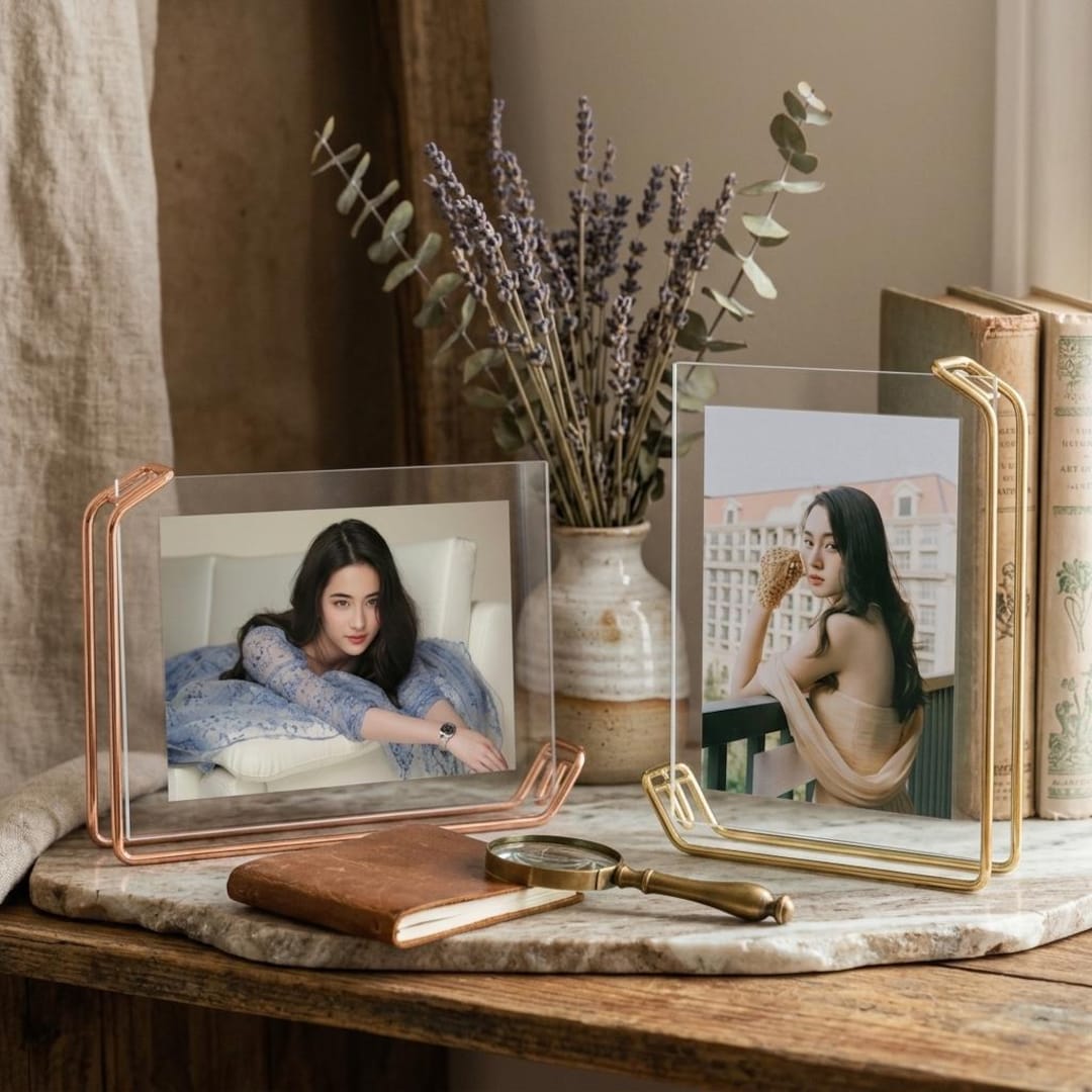 Handmade Photo Frame Minimalist Desktop Picture Display Vintage Style ...