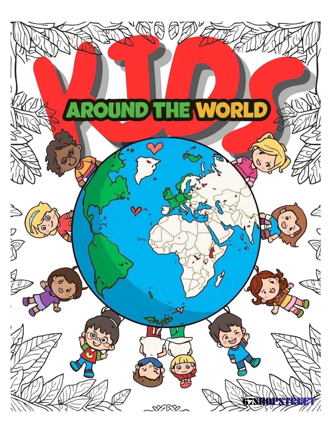 Kids Around the World Coloring Book - Etsy