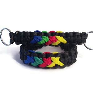 Autism Awareness Paracord Bracelet & Keychain Set