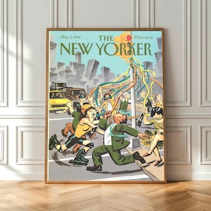The New Yorker Cover Poster May 2 1994, Vintage Magazine Cover Print, Retro Editorial Wall Art, New York Decor, Gallery Wall Poster image 1
