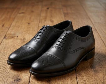 Premium Leather Men\'s Oxfords Derby Dress Shoes Lace Up Formal Business Men main image 4