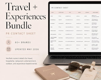 Travel + Experiences Brand PR Contact List