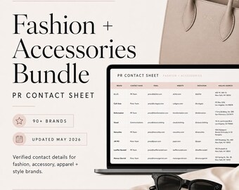 Fashion + Accessories Brand PR Contact List