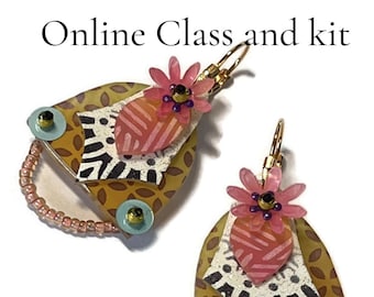 Shrink plastic earring tutorial and kit