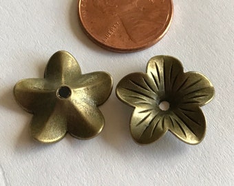 30 - flower bead cap