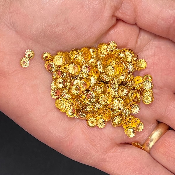 1/4 dry oz -small gold  bead cap