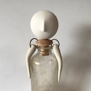 DIY  bottle stopper half doll