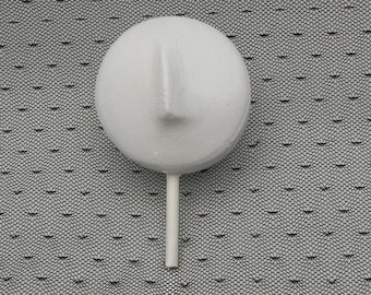 1, tête de poupée, plâtre prêt à peindre 2 pouces