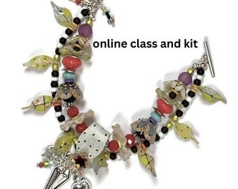 Bracelet online class and kit, Day of the Dead