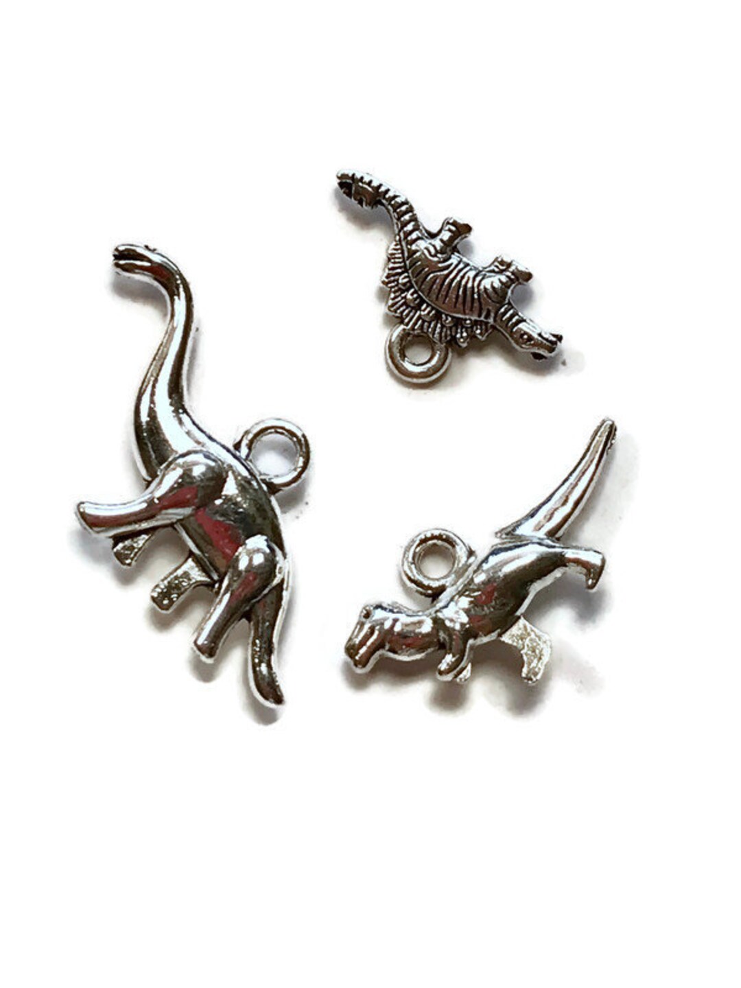 12 Dinosaur Charms ,children 's Jewelry Craft Etsy