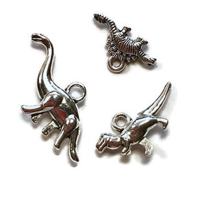 12   - Dinosaur charms ,children 's jewelry craft