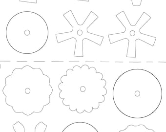 Shrink plastic flower shapes Shrinkets  by julie hayamker