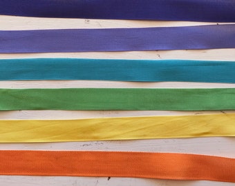 16 yards- rainbow seam binding ribbon