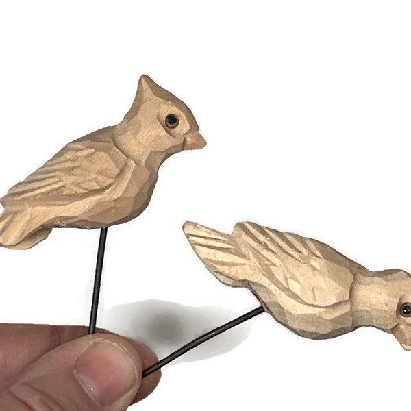 small wood carved bird