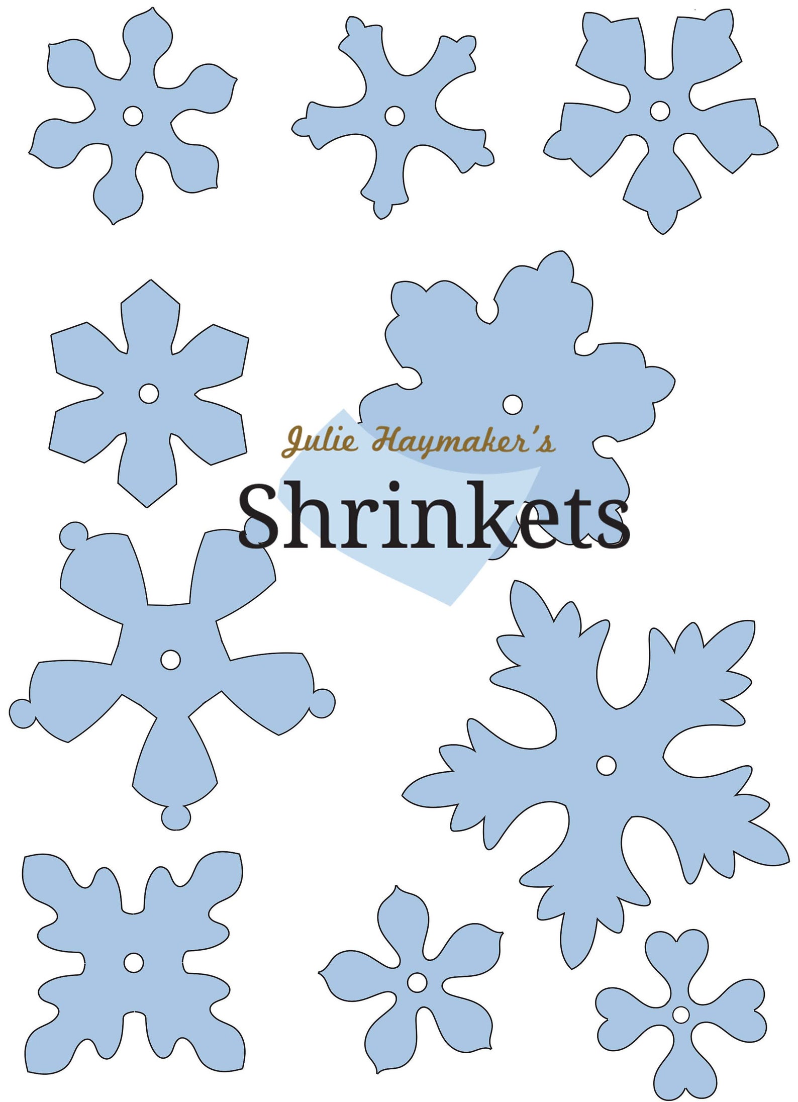 Shrink Plastic Flower Template SVG File Etsy