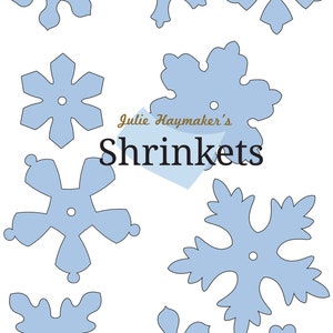 Shrink plastic flower template  SVG file