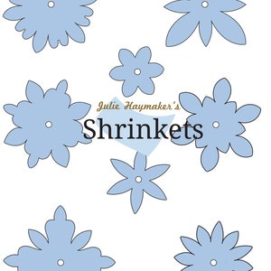 Shrink plastic flower template  SVG file