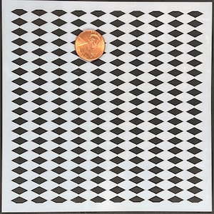 harlequin  diamond  reusable stencil 5 x 5 inches