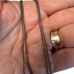 2 yards; micro bronze  chain