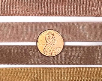 8 yards -peach  colored rayon  seam binding ribbon