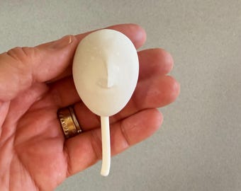 Hand-Cast  Plaster Doll Head, Ready for Art Doll Alteration