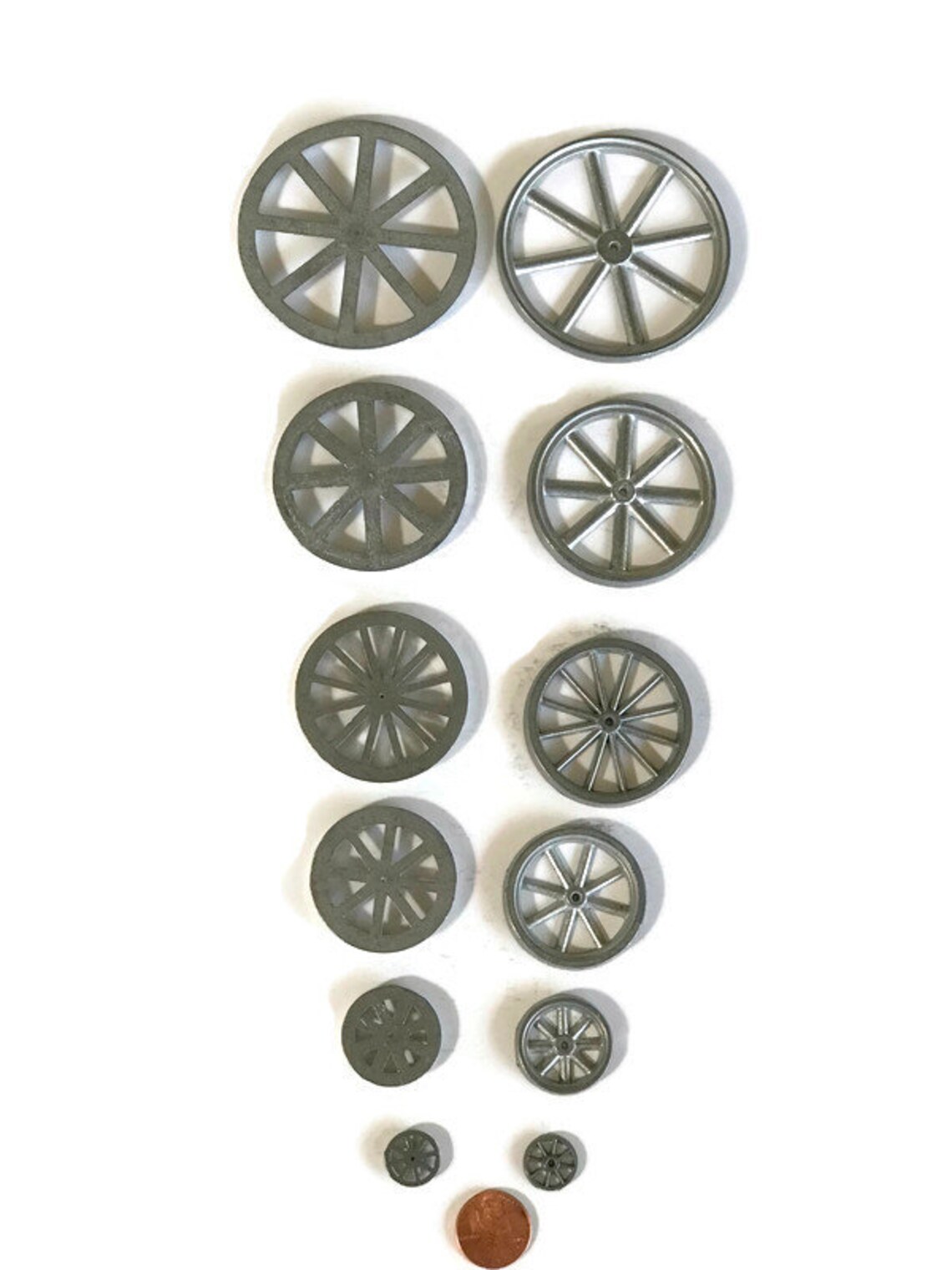 4 metal Spoke Toy Wheels 1/2 Inch 1 Inch 11/2 Inch 1 3/4 Inch - Etsy