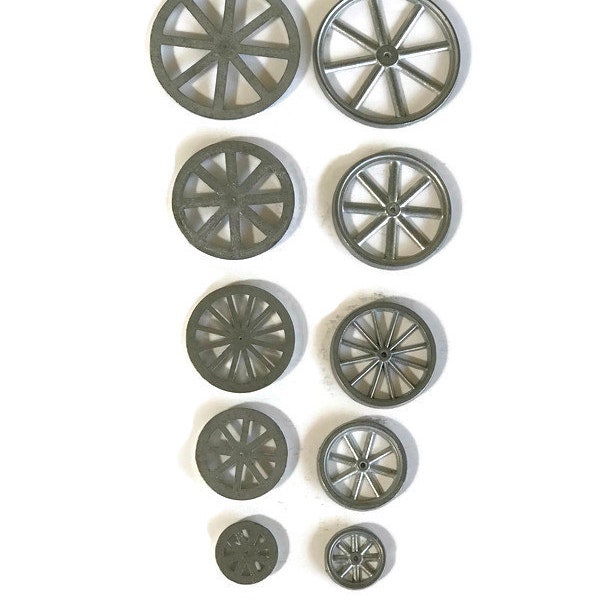 Speichen Metall Spielzeug Räder: Vintage Style, USA Made (4er Set)