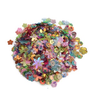 1 oz-iridescent sequin mix multi color shape and size mix image 2