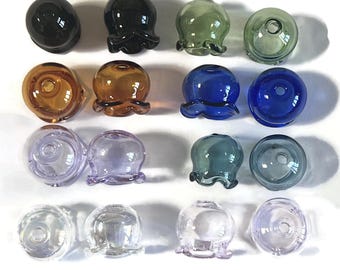 2-blown glass flower  beads