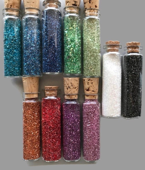 1 1/2 Oz german Glass Glitter ,choose Your Color , Very Fine Grit Glitter ,  