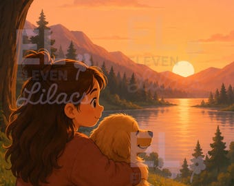 Friends Sunset Diamond Painting – Round Drills (30x50cm)