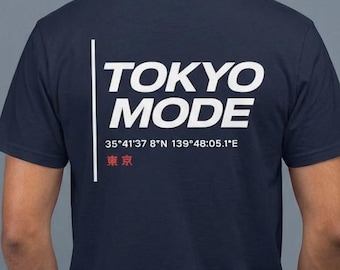 Tokyo Mode Streetwear T-Shirt, Japanese Urban Graphic Tee, Tokyo Coordinates Shirt, Minimalist Japan Tee, Modern Streetwear Gift
