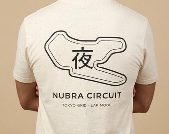 Tokyo Drift Circuit Shirt, Japanese Kanji Night Tee, Racing Track Graphic T-Shirt, JDM Car Culture Streetwear, Motorsport Gift