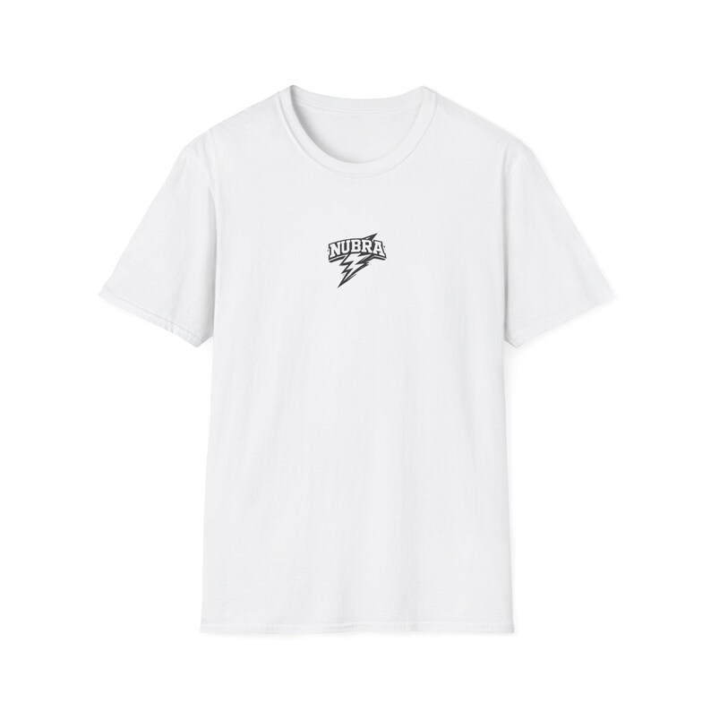 Lightning Bolt Streetwear T-Shirt, Bold Graphic Back Print Tee, Urban Street Style Shirt, Minimal Graphic Tee, Casual Unisex Shirt, Nubra image 6