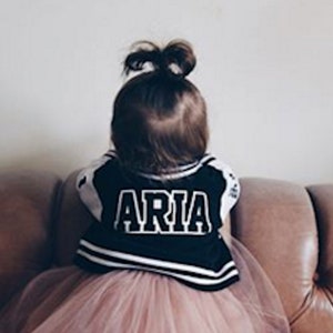 Personalized Baby Varsity Jacket: Gender Neutral Spring Outfit