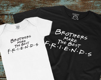 Brothers Make The Best Friends Bodysuit - Brother Shirts - Big Bro Lil Bro Shirt - Cute Shirts for Brothers - Matching Sibling Shirt