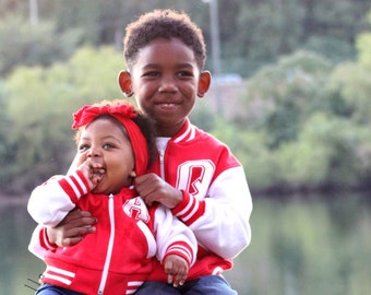 Family Varsity Jackets - Personalized Birthday Gift Idea - Custom Kids Varsity Jacket - Personalized Christmas Gift - Baby Shower Gift Idea