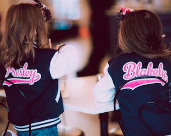 Custom Letterman Jacket, Toddler Varsity Jacket, Monogrammed Jacket, Spring Jacket, Keepsake Baby Gift, Personalized Kids Varsity Jacket